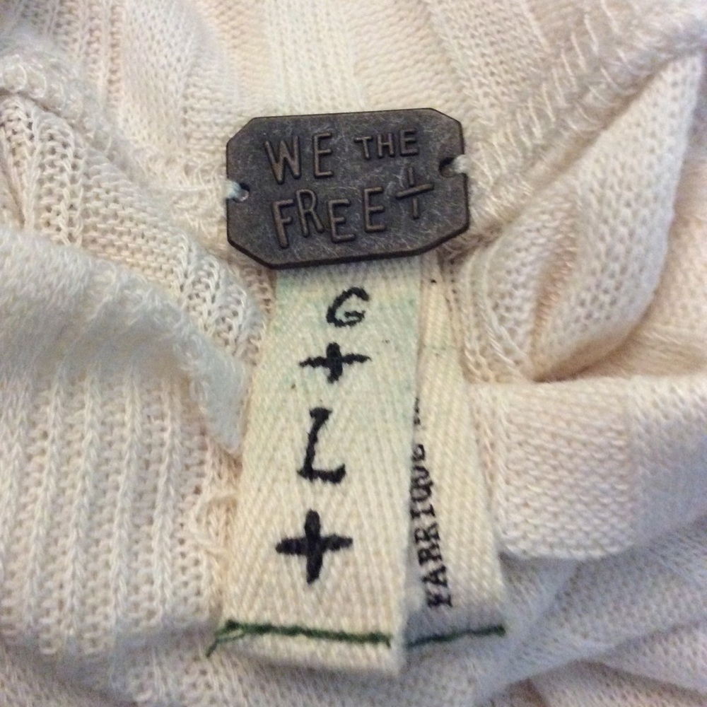 WeThe Free Cream Turtleneck LS Sweater Dress L - Picture 9 of 16